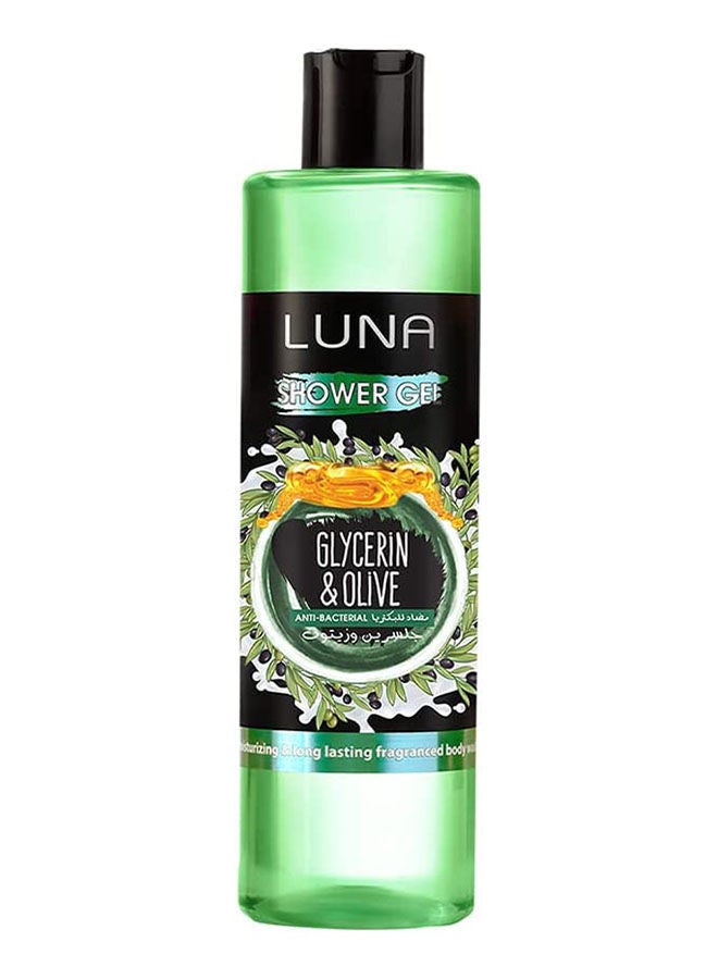 Luna Shower Gel Glycerin & Olive Antibacterial 500ml