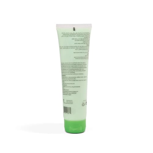 Raw African | Aloe Vera Gel | Pure & Natural | Skin & Hair | Moisturizing | Strong Hair | No Dandruff | For Itchy, Dry, Sunburned Skin | Vitamin Rich | Alcohol Free | Leave-in | Curly Hair | 150 ml