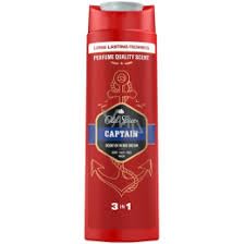 Old Spice Captain Shower Gel & Shampoo For Men 400Ml, Universal 3 In 1 Formula For Body Wash Hair & Face Long Lasting Freshness, Perfume Quality Fragrance, Deep Cleansing