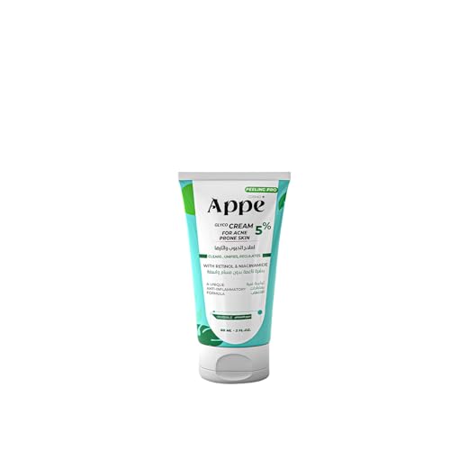 Cosmo APPE Glyco Cream Peeling Pro for Acne Prone Skin 60ml - Advanced Acne Treatment with Retinol, Niacinamide & Glycolic Acid - Clears Pimples, Minimizes Pore & Unifies Skin Tone - Invisible Formula