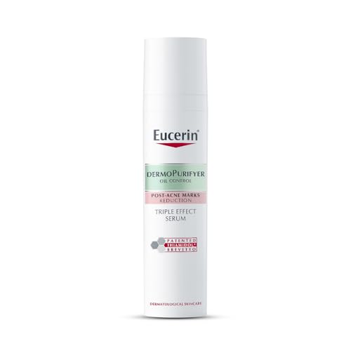 Eucerin DermoPurifyer Oil Control Triple Effect Face Serum with Thiamidol and Salicylic Acid, for Oily and Acne-Prone Skin, Post-Acne Marks Reduction, Long-Lasting Matte Finish, 40ml