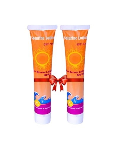 WEISER Solarine Lotion Sunscreen SPF 50+ Pack of 2, For Sensitive and Delicate Skin 50ML