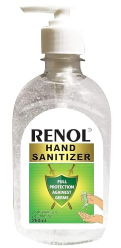 Renol hand sanitizer gel with lemon fragrance - 250 ml