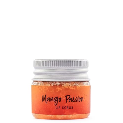 Joviality Mango Passion Lip Scrub – 100% Natural Exfoliating Lip Treatment with Vitamin E and Argan Oil, Moisturizes and Softens Dry, Chapped Lips, 30g