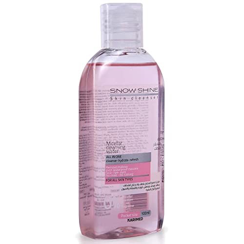 SNOW SHINE micellar water makeup remover with rose water 100ml