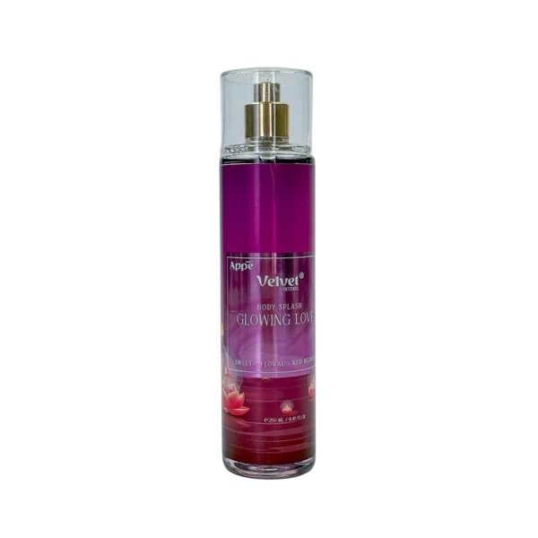 Cosmo APPE Velvet INTENSE Glowing Love Body Splash, Sweet Red Berries and Floral Fragrance, Feminine Perfume with Rose and Freesia, 250ML