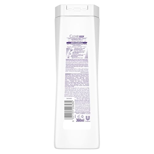 CLEAR Anti Dandruff 2IN1 Shampoo and Conditioner Anti Hairfall, for 10X Stronger Hair, 360ML