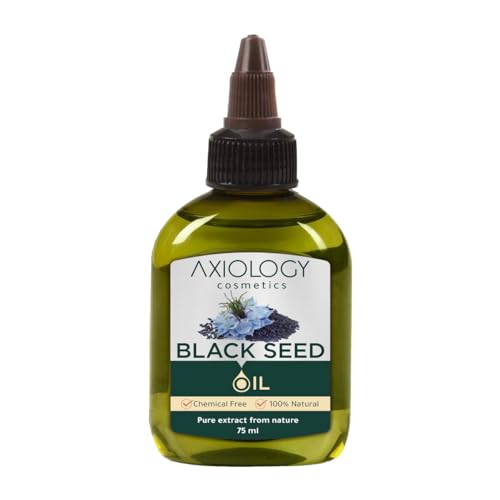 Silk Route Axiology Natural Black Seed Oil - Cold Pressed for Hair Growth and Dandruff Care