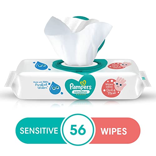 Pampers Sensitive Protect Baby Wipes 56