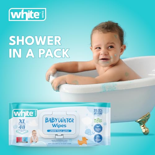White baby-water wipes 48 (Pack of 2)