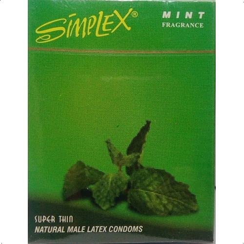 Simplex condom- 3 pcs- Mint-Pack of 3 - 2725607304716