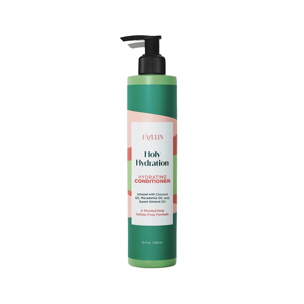Favelin HolyHydration Hydrating Conditioner | Infused with Coconut, Macadamia & Sweet Almond oil | Sulfate Free | 300 ml