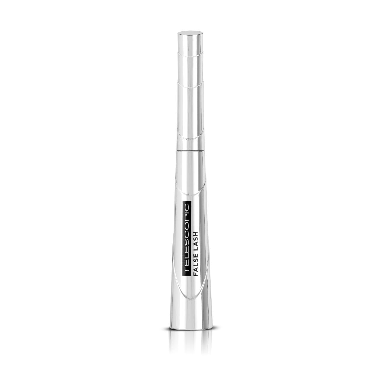 L'Oréal Paris Mascara, False Lash Telescopic Mascara, Intense Length, Delivers a Lengthening False Lash Effect, Smudge-Proof, Silicone Brush Magnetic Black, 9ml