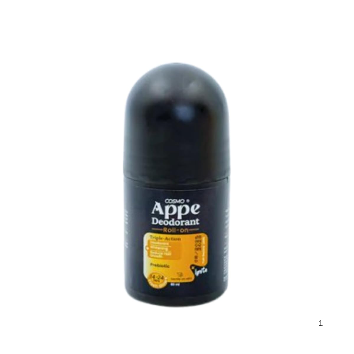 Cosmo APPE Roll-On Black Ice Male Deodorant - 4-in-1 Microbiome Friendly - 60ml
