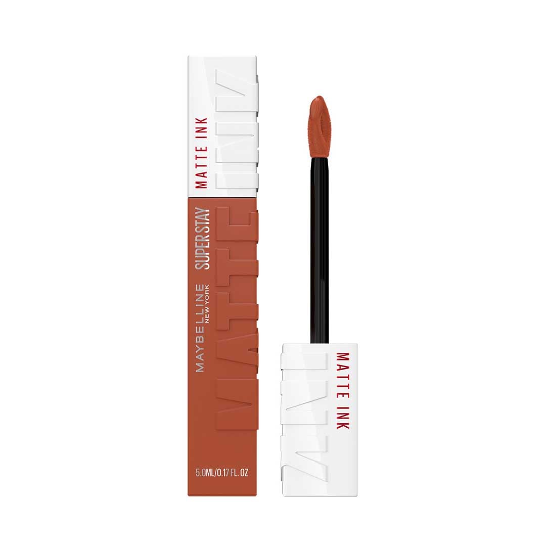 MAYBELLINE New York Super Stay Matte Ink Liquid Lipstick – 16H Longwear, Transferproof, Smudgeproof – Shade 500 Insider