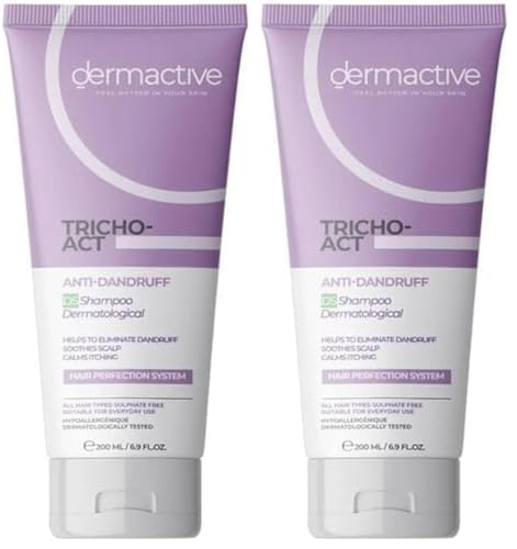 Dermactive TRICHO-ACT Anti Dandruff Shampoo 200ml Pack of 2