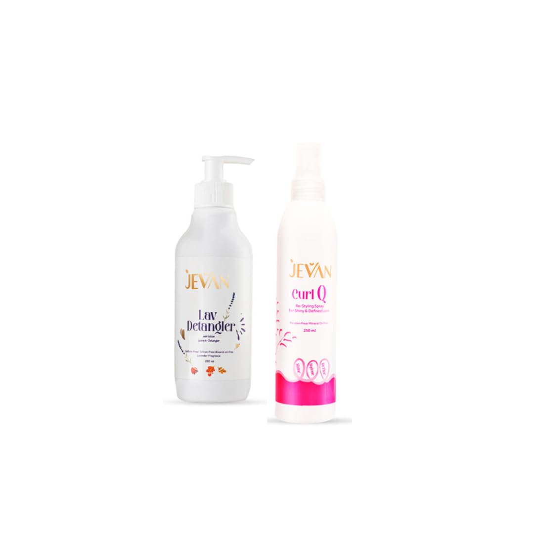 JEVAN Quick Styling Set (Curl Q + Lavender Leave-In)