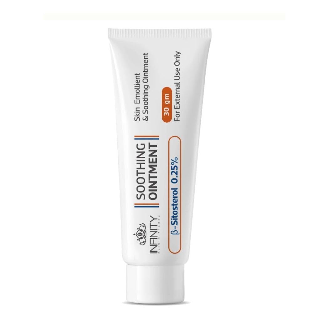 Infinity Soothing Ointment 30g – β-S 0.25% – Skin Emollient & Soothing Cream for Irritation & Dryness – Protective & Healing Barrier for Sensitive Skin