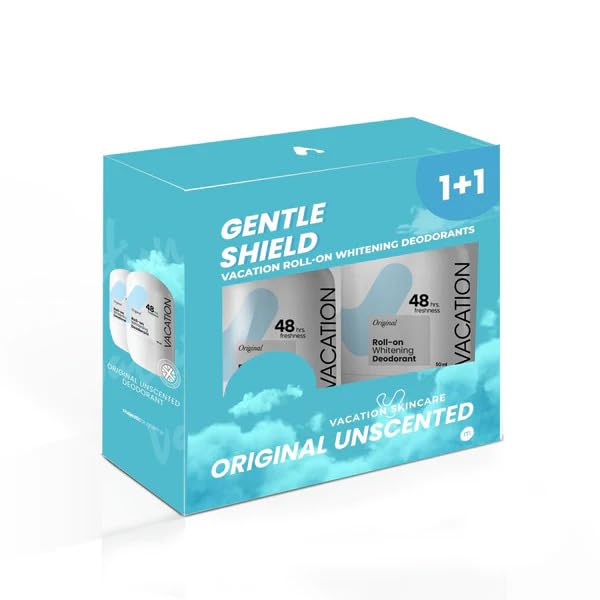 Vacation Original Unscented Whitening Deodorant 50 ml Combo pack