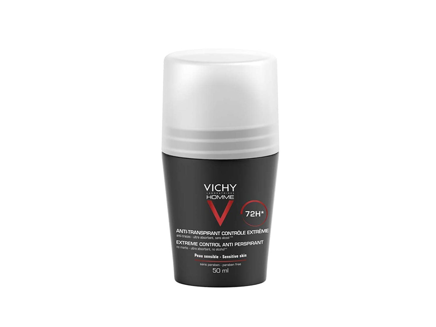 VICHY Homme 72-Hour Anti-Perspirant Deodorant, 50 ml