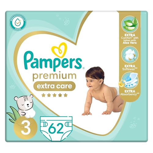 Pampers Premium Extra Care Size 3 2 x 84 Pack - Amazon Egypt image