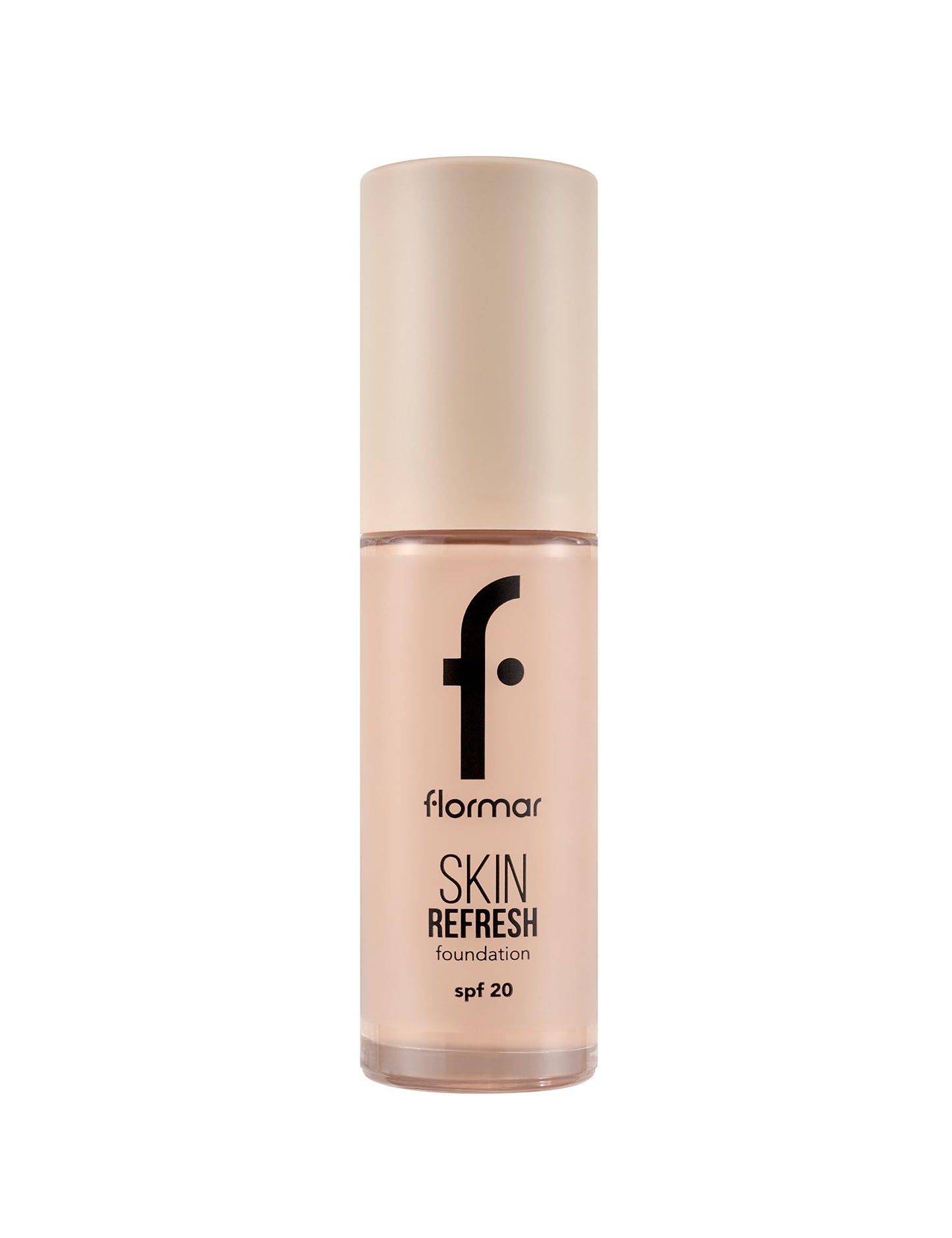 Flormar Skin Refresh Foundation 010 Porcelain Even-Looking Base, Smooth Blend, Buildable Control