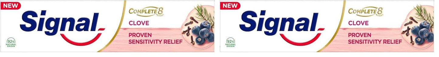 Signal Complete 8 Nature Elements for soothing and relieving sensitivity Clove Toothpaste 100ml Promotion (Pack of 2)