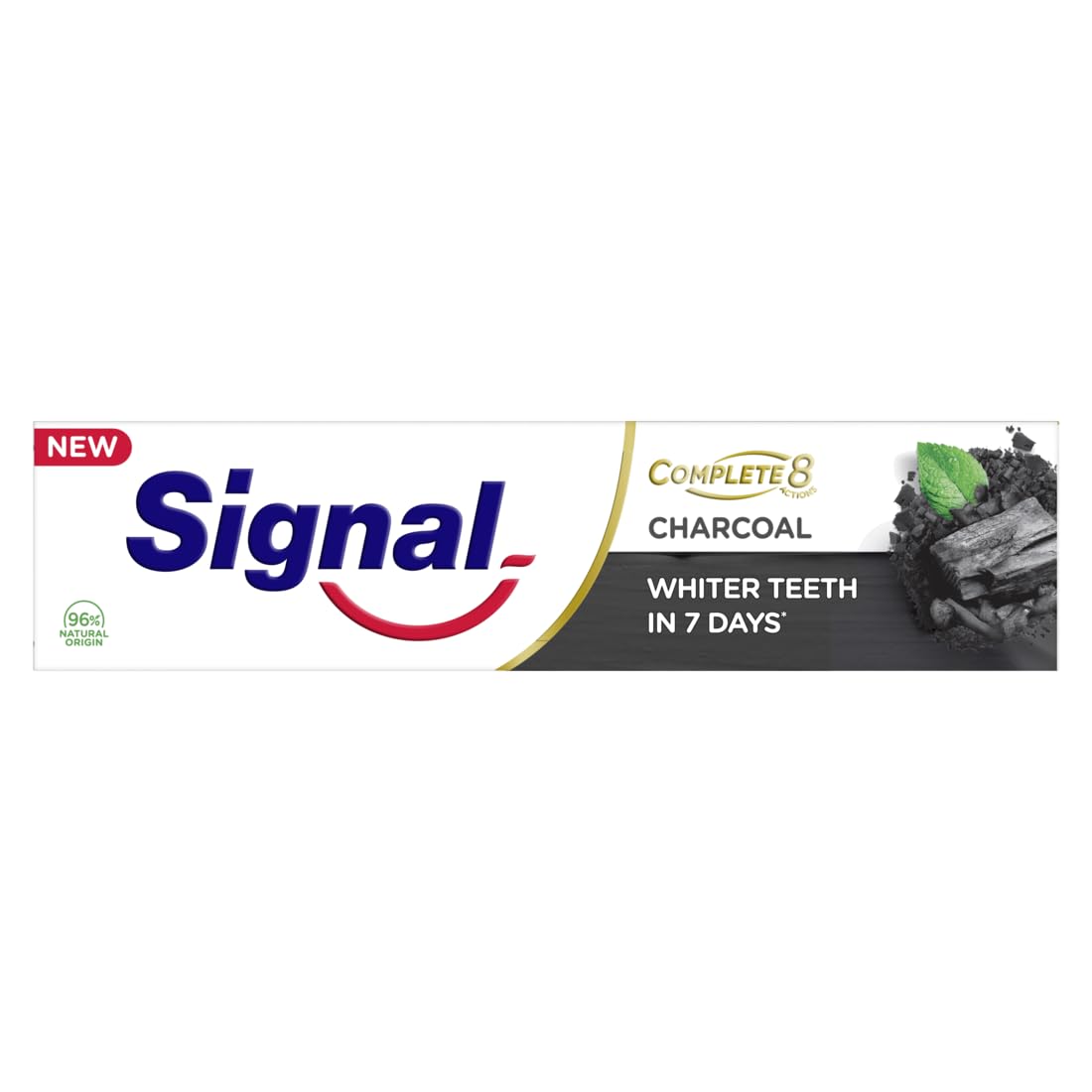 Signal Complete 8 Nature Elements for a 2x more efficacious formula purified mouth and whiter teeth Charcoal Toothpaste 100ml