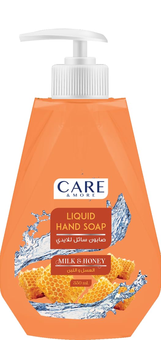 Care & More Liquid Hand Soap - Honey And Milk - 350 Ml