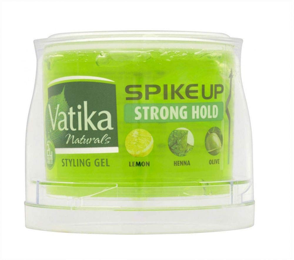 Vatika Naturals Menz Styling Hair Gel (250mL) | Spike Up with Strong Hold | Easy To Shine and Style