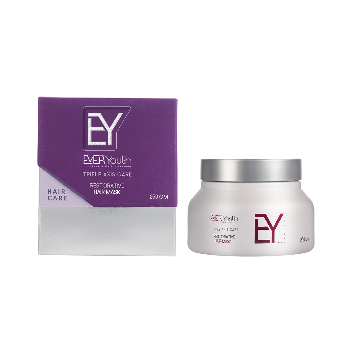 EverYouth Triple Axis Care Restorative Hair Mask, Moisturizing and Reparative Treatment for All Hair Types, 200 GM