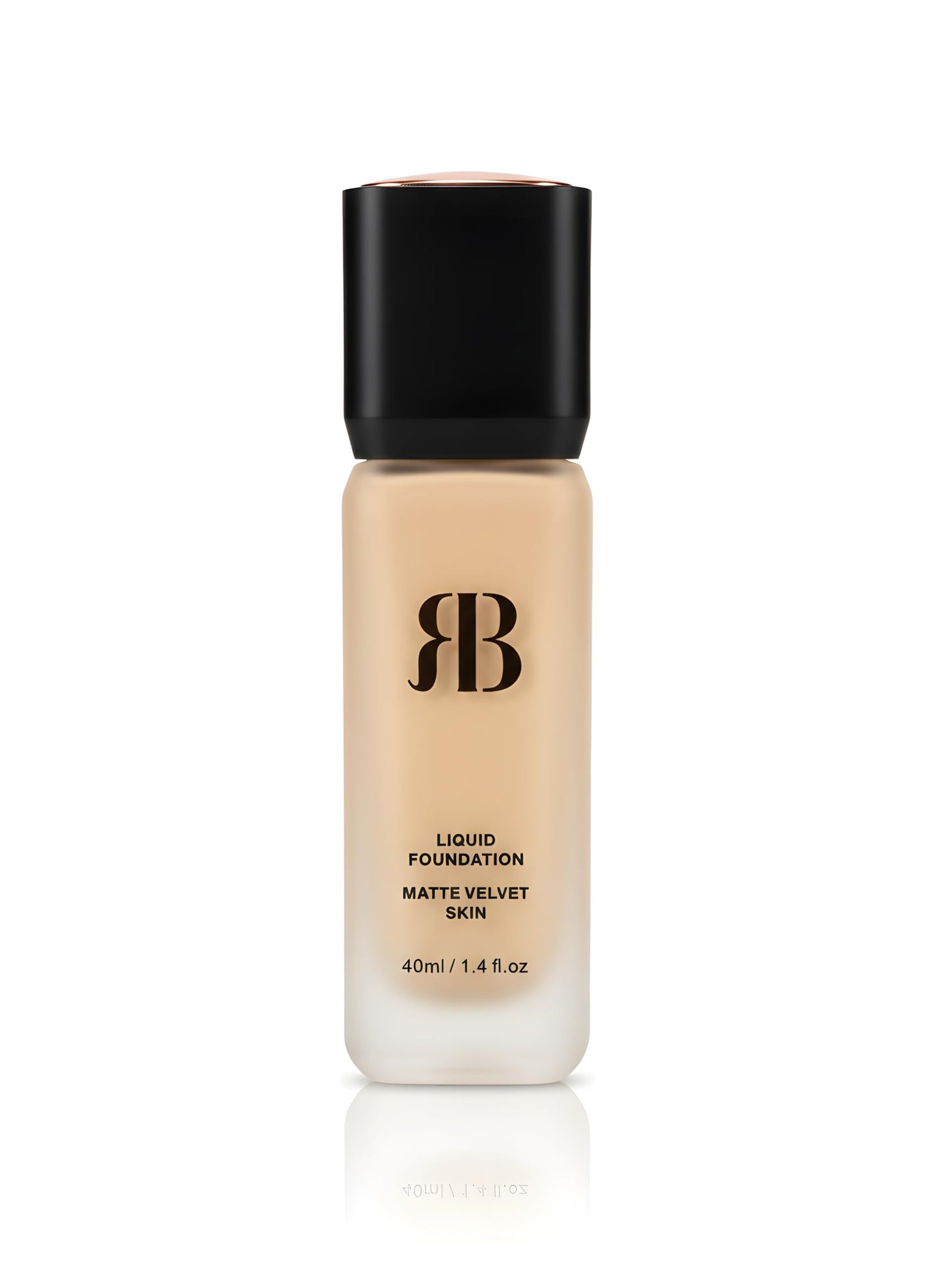 Rose Berry Black Rose Liquid Foundation, Matte Velvet Skin Finish, Light as Air Formula, 40ml, Shade 01