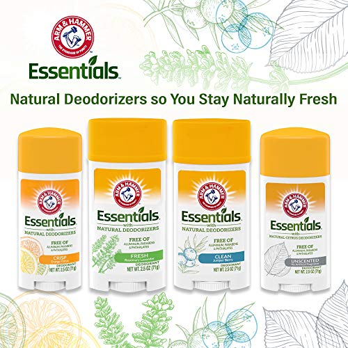 ARM & HAMMER Essentials Deodorant Crisp Orange Citrus 2.5 oz