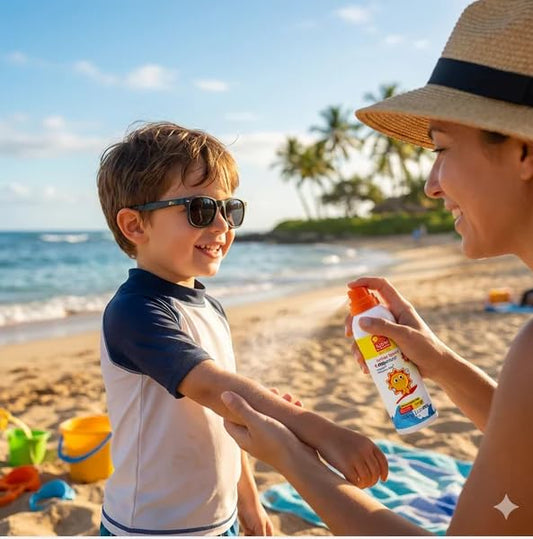 Cosmo APPE Kids Sunscreen Lotion Spray SPF 50+ (120ml) - Advanced UVA/UVB Protection with Aquapon TECH & PROshield - Water Resistant & Gentle for Sensitive Skin