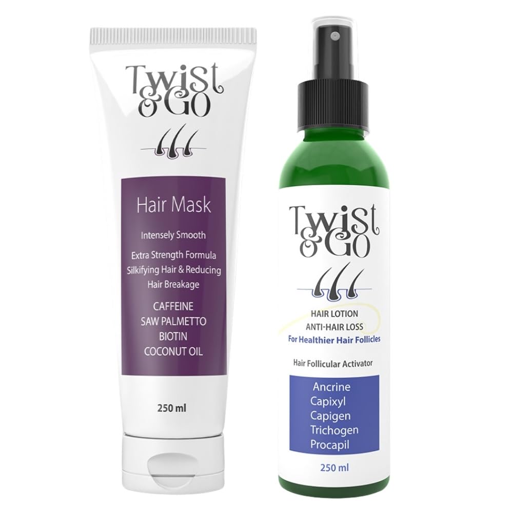 Twist & Go ANTI-HAIR LOSS LOTION 250 ML + Twist & Go Hair Mask 250GM