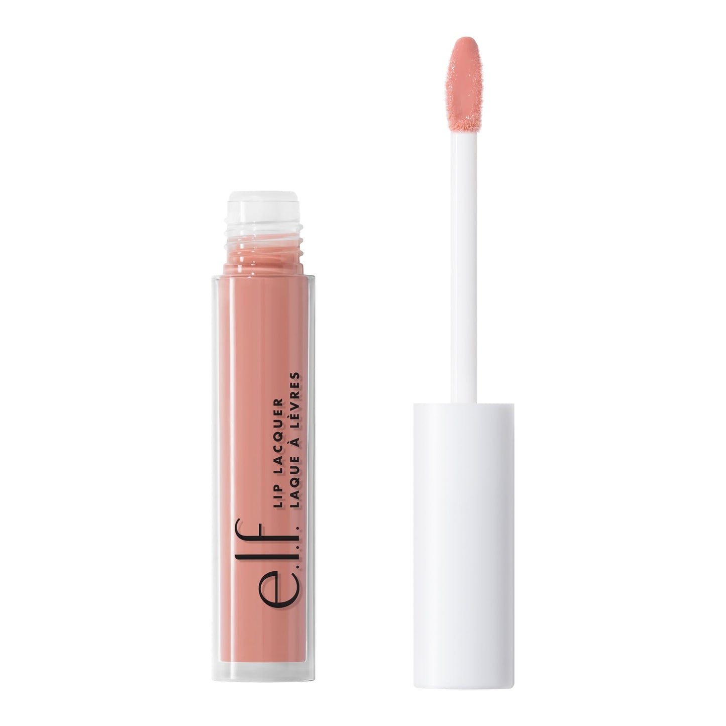 e.l.f. Lip Lacquer, Nourishing, Non-Sticky Ultra-Shine Lip Gloss With Sheer Colour, Infused With Vitamins A & E, Vegan & Cruelty-Free, Whisper Pink