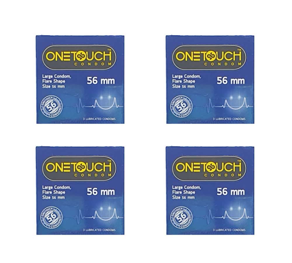 OneTouch Large (56 mm) condoms from one touch - 4 pack of 3