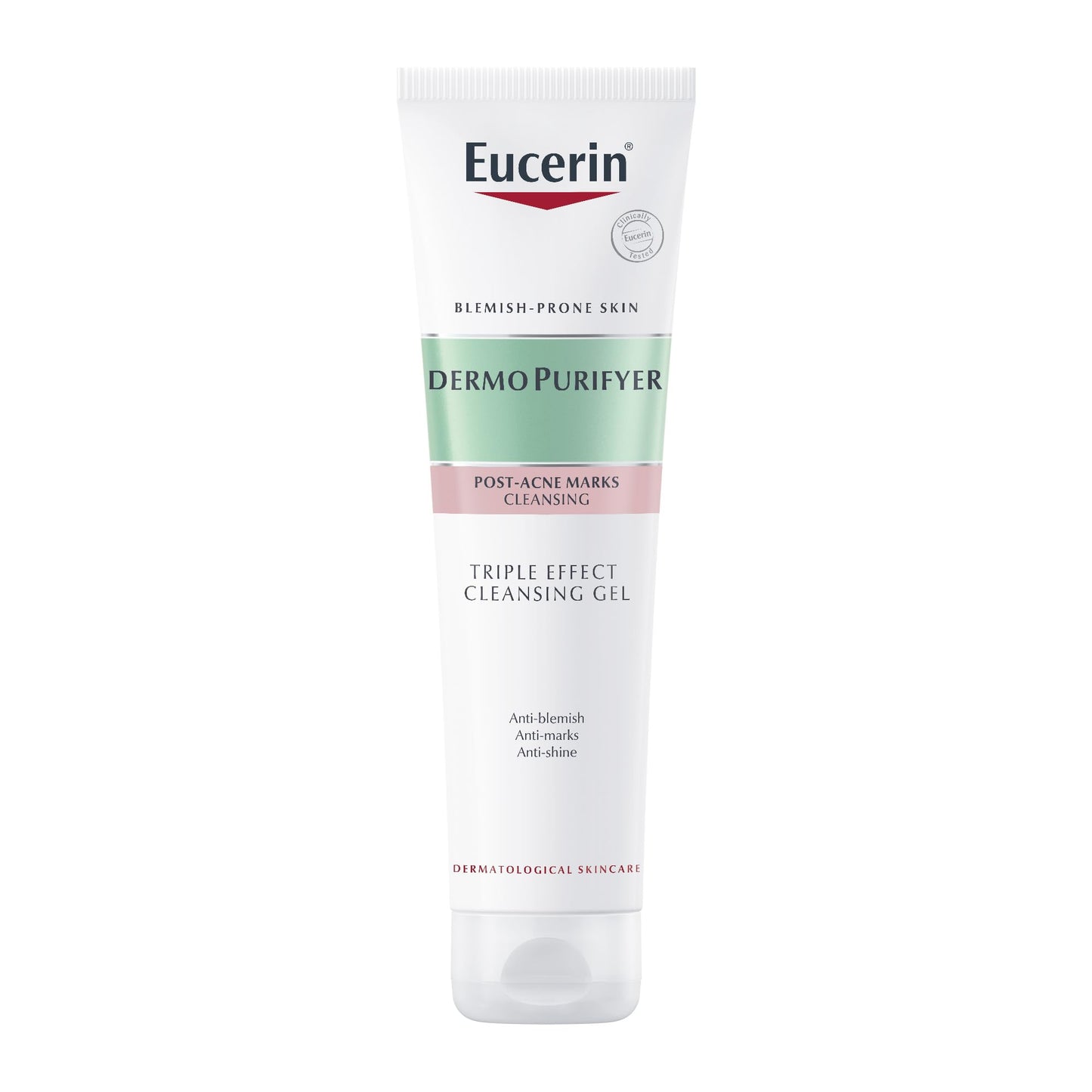 Eucerin DermoPurifyer Triple Effect Face and Body Cleansing Gel, Anti-Blemish, Anti-Marks and Anti-Shine, with Salicylic Acid and AHA/BHA/PHA Acid Complex, 150ml