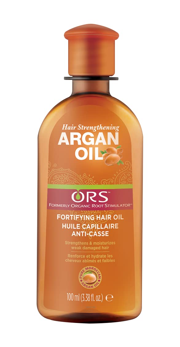 ORS Hair Strengthening Argan Oil (100mL) | Fortifying Hair Oil | Non-Greasy Formula | Repairs Damaged Hair | Provides Strength and Moisturizes Weak Hair