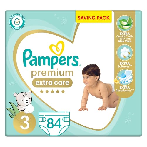 Pampers Premium Extra Care Size 3 84 Pack - Amazon Egypt image