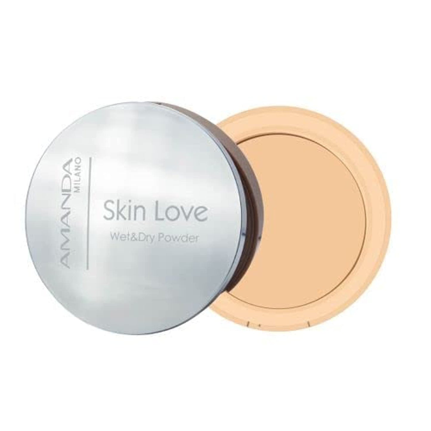 Amanda Milano skin love wet and dry powder 12 g, no. 3 beige