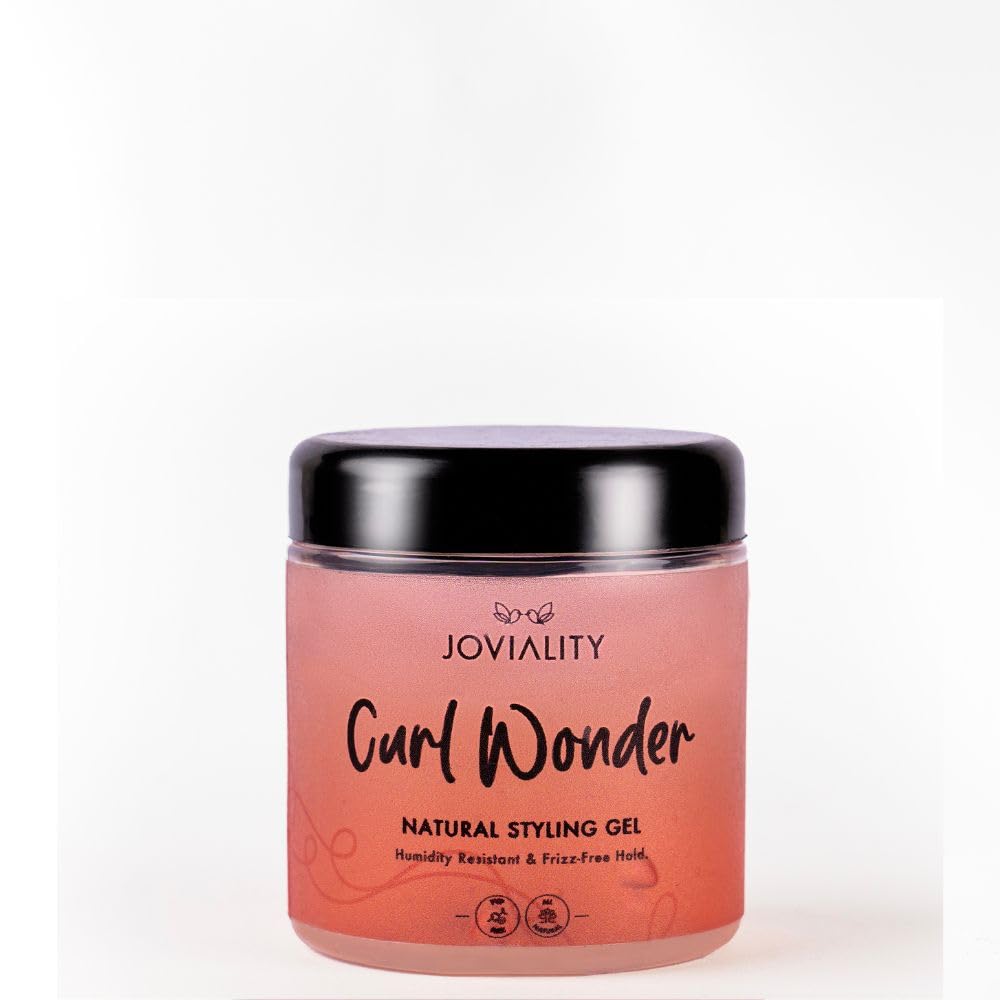 Joviality Curl Wonder 270ml Natural Styling Gel - lightweight, water-based, Humidity Resistant & Frizz-Free Hold with Aloe Vera