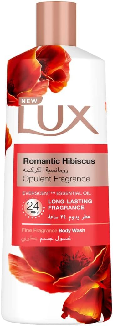 Lux Perfumed Shower Gel Romantic Hibiscus for 24 Hours Long Lasting Fragrance 500ML