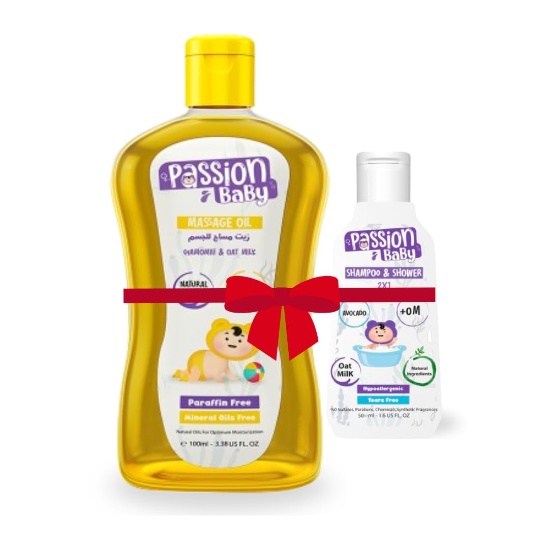 Passion baby Massage Oil 100 ml With Shampoo&Shower 50 ml Gift