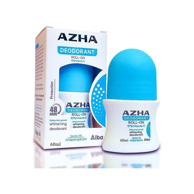Azha Roll-On Whitening Deodorant Delays Hair Growth Secret 60ml