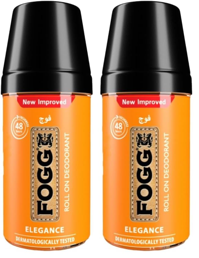 Fogg Elegance Roll on Deodorant for Women - 50 ml (Pack of 2)