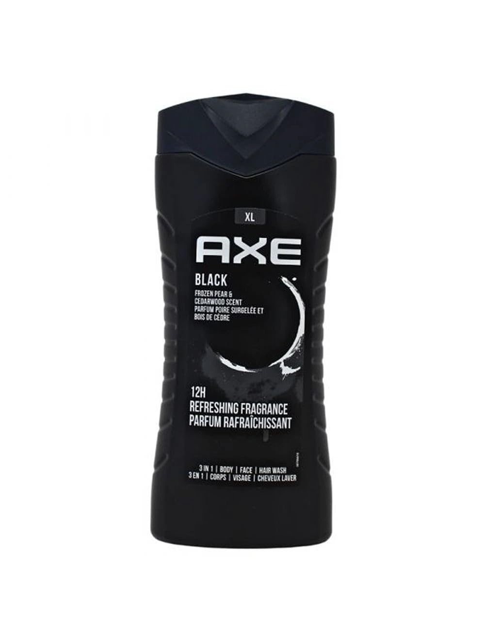 AXE Black 3 In 1 Body, Face & Hair Wash for Men, Long-Lasting Refreshing Frozen Pear Dermatologically Tested, 400ml