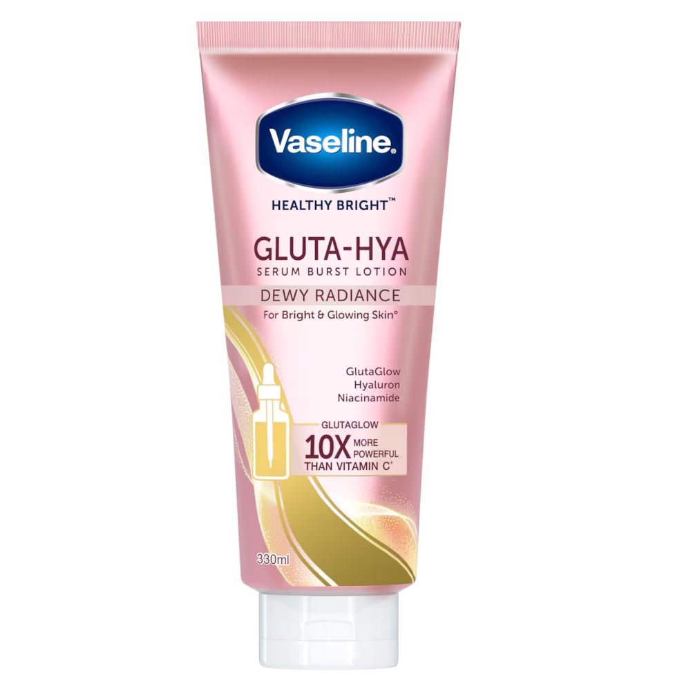 Vaseline Healthy Bright Gluta-Hya Serum Burst Lotion Dewy Radiance, 330 Ml