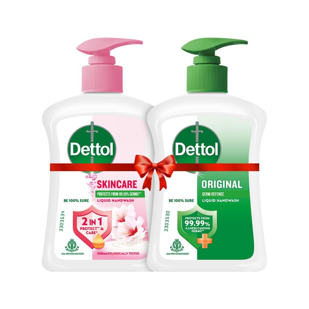 Dettol handwash pump dispenser combo of 2 (Buy 1 Get 1)