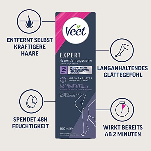 Veet Expert Hair Removal Cream for Body and Legs 100ml